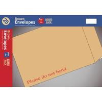 C5 Board-Back Envelope Peel and Seal Manilla Pack of 25 UB70059