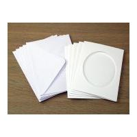 C6 Oval Aperture Cards & Envelopes White