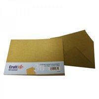 C6 Kraft Card and Envelopes - pack of 30