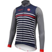 castelli britannia ls jersey bluered