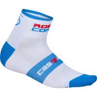 castelli rosso corsa 6 sock blue