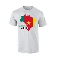 Cameroon 2014 Country Flag T-shirt (grey)