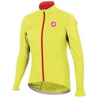 castelli velo windproof ls jacket yellow