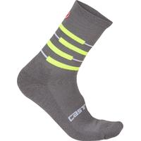 Castelli Incendo Sock Anthracite/Yellow