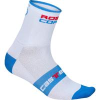 castelli rosso corsa 9 sock whiteblue