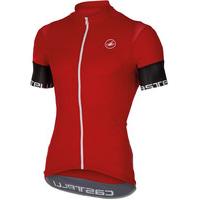 Castelli Entrata 2 Full Zip SS Jersey Red