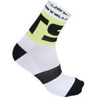 Castelli Free X13 Socks White/Yellow