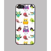 cartoon birds and owls