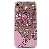 Cartoon Pattern Relief Tpu Acrylic Material High Through The Phone Shell For iPhone 7 7Plus 6S 6 Plus