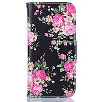 Card Holder Wallet with Stand Flower Pattern Case Full Body Case Hard PU Leather For Samsung Galaxy S7 edge S7 S6 edge S6 S5
