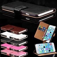 Card Holder PU Leather Solid Cover Case for iPhone 6s 6 Plus