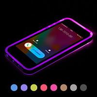Call LED Blink Transparent TPU Back Cover Case For iPhone 5/5S(Assorted Colors)