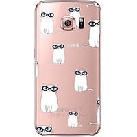 cat deer love pattern tpu soft back cover case for galaxy s6s6 edgegal ...