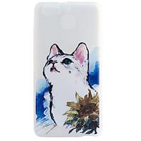 cat pattern frosted tpu material phone case for huawei ascend p9 litep ...