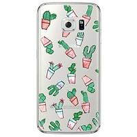 Cactus Pattern Soft Ultra-thin TPU Back Cover For Samsung GalaxyS7 edge/S7/S6 edge/S6 edge plus/S6/S5/S4