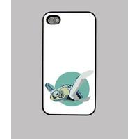 case iphone 4 and 4s - blue turtle