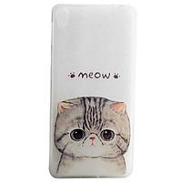Cat Pattern Material TPU Phone Case For Sony Xperia E5 XA