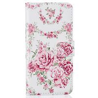 Card Holder Wallet Pattern Pink roses PU Leather Hard Case For iPhone 7 7 Plus 6s 6 Plus SE 5s 5