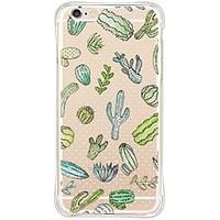 Cactus Back Shockproof/Dust proof/Waterproof/Transparent TPU Soft Case For i6s Plus/6 Plus/6s/6/SE/5S/5