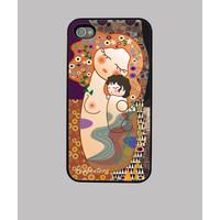 case for iphone 4 / 4s maternity style kokeshi klimt