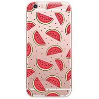 Cartoon Watermelon Pattern Transparent Soft TPU Phone Case for iPhone 7Plus 7 6s Plus 6 Plus 6s 6 SE 5s 5