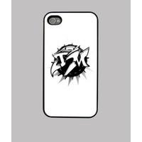 case iphone 4 4s white logo officer