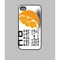 case iphone 4 orange half