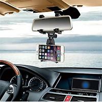 Car Phone Holder INSOU 360 Degree Universal Adjustable Car Rear-view Mirror Mount Mobile Phone Holder Stands for Smartphones