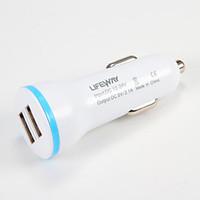 Car Charger White For iPad For Cellphone 5V 2.1A For Tablet 2 USB Ports Other