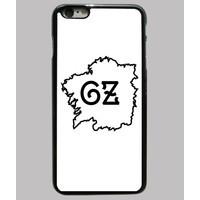 case iphone 6 plus map galiza branca / black