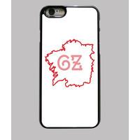 case iphone 6 map galiza branca / vermella