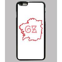 case iphone 6 plus map galiza branca / vermella