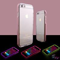 Call LED Blink Transparent TPU Back Cover Case for iPhone 6s 6 Plus