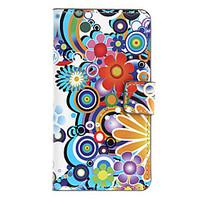 Cartoon Flowers Pattern Full Body Case with Card Slot for Sony L36h (Xperia Z)