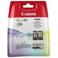 Canon PG-510 / CL-511 Original Black & Colour Ink Cartridge 2 Pack