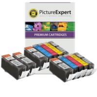 canon pgi 520bk cli 521 bkcmy compatible black colour ink cartridge 12 ...