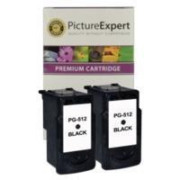 Canon PG-512 Compatible High Capacity Black Ink Cartridge Twinpack