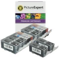 Canon PGI-525 BK, CLI-526 Bk/C/M/Y Compatible Black & Colour Ink Cartridge 13 Pack