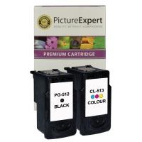Canon PG-512/ CL-513 Compatible High Capacity Black & Colour Ink Cartridge 2 Pack
