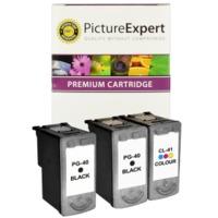 canon pg 40 cl 41 compatible black colour ink cartridge 3 pack