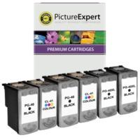 Canon PG-40 / CL-41 Compatible Black x4, Colour x2 Ink Cartridge 6 Pack