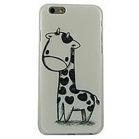 Cartoon Giraffe Pattern Plastic Hard Back Cover for iPhone 6