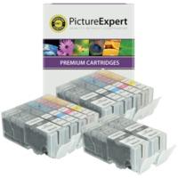 Canon PGI-550BKXL/ CLI-551XL BK/C/M/Y Compatible High Capacity Black & Colour Ink Cartridge 12 Pack