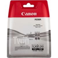 canon pgi 520bk original black ink cartridge twinpack