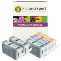 canon bci 3e bkcmy compatible black colour ink cartridge 6 pack