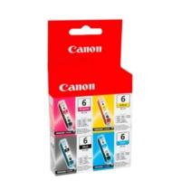 Canon BCI-6 Bk/ C/ M/ Y Original Black & Colour Ink Cartridge 4 Pack