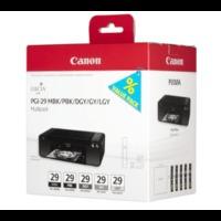 Canon PGI-29 MBK/PBK/DGY/GY/LGY Original Ink Cartridge 5 Pack