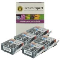 Canon PGI-525BK / CLI-526 Bk/C/M/Y Compatible Black & Colour Ink Cartridge 25 Pack