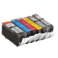 Canon PGI-520/CLI-521 Compatible Black & Colour Ink Cartridge 6 Pack (incl. Grey)