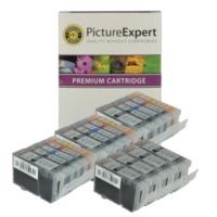 Canon PGI-5 BK, CLI-8 BK/ C/ M/ Y Compatible Black & Colour Ink Cartridge 16 Pack